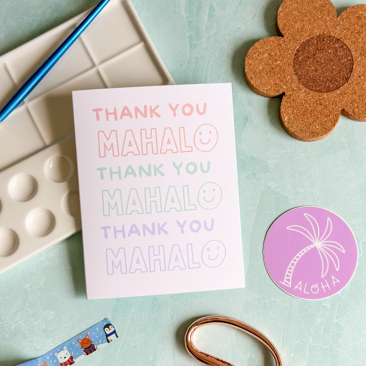 Happy Mahalo - Thank You Card – Design Jord