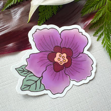 Load image into Gallery viewer, Purple Hibiscus - Large Sticker