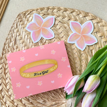 Load image into Gallery viewer, It’s A Girl! - Hawaiian Bracelet Greeting Card