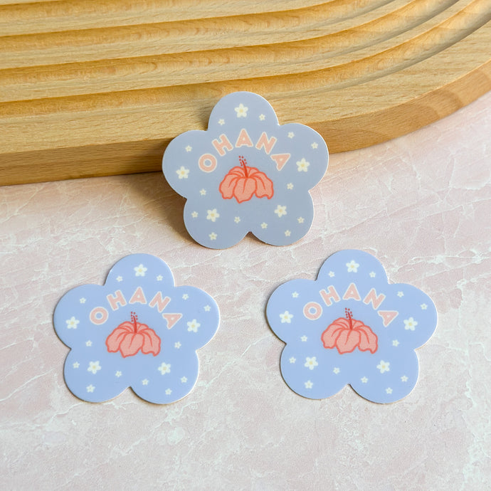 Ohana Flower - Mini Sticker