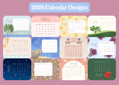 2026 Desk Calendar (REFILL -No Stand)