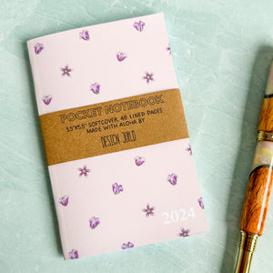 Crown Flower - Mini Pocket Notebook