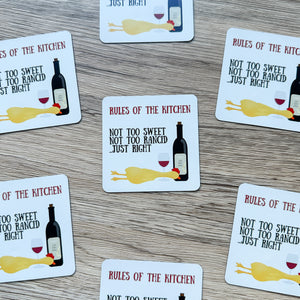 Rules of the Kitchen Magnet