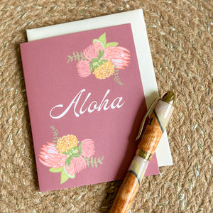 Aloha Protea - Greeting Card