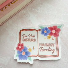 Load image into Gallery viewer, Busy Reading - Large Sticker
