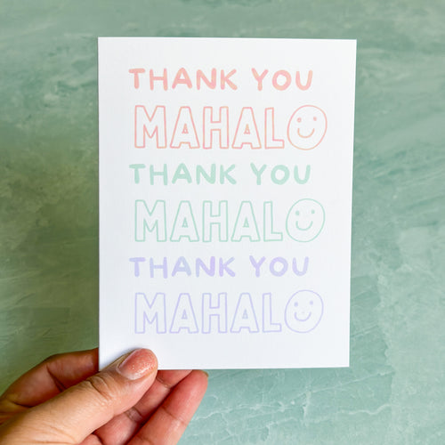 Happy Mahalo - Thank You Card