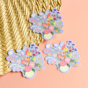 Lilac Floral Arrangement - Sticker
