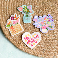 Load image into Gallery viewer, Plumeria Heart - Clear Sticker