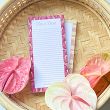 Load image into Gallery viewer, Tutuʻs Notes - Red Anthurium Memo Pad