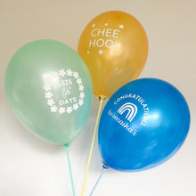 Load image into Gallery viewer, Congratulations - Hoʻomaikaʻi - Blue Balloon Pack of 8