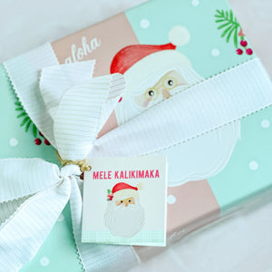 Aloha, Santa! Gift Tags - Set of 5