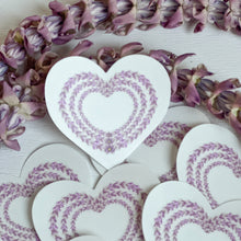 Load image into Gallery viewer, Crown Flower Heart - Clear Sticker