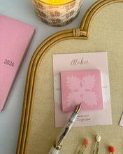 Load image into Gallery viewer, Pink Ulu Leaf - Post-It Notes