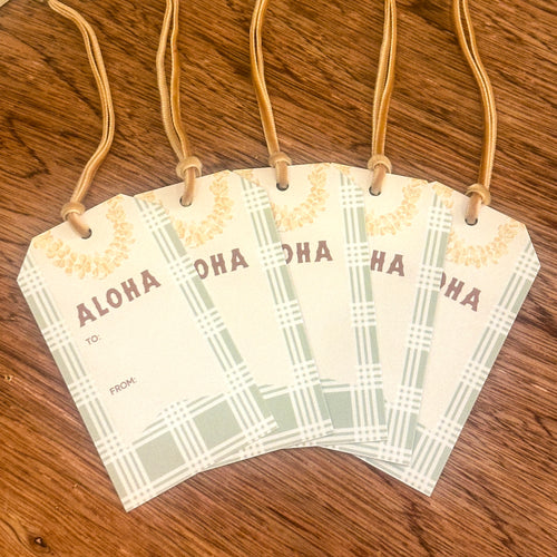 Plumeria & Palaka - Gift Tags (Set of 5)