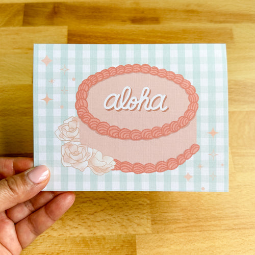 More Cake, More Aloha - Greeting Card