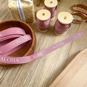 Aloha - Pink Grosgrain Ribbon