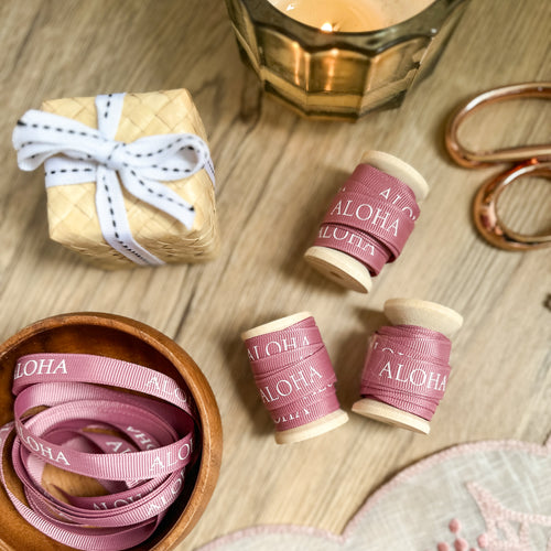 Aloha - Pink Grosgrain Ribbon