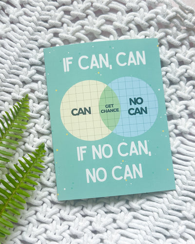 If Can, Can Venn Diagram - Greeting Card
