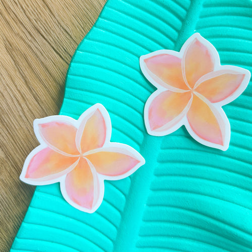 Pink Plumeria - Sticker
