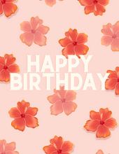 Load image into Gallery viewer, Hibiscus Birthday (English) - Greeting Card
