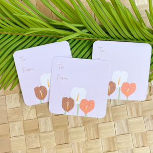 Any Occasion Anthurium Gift Tags (Set of 5)