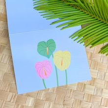 Load image into Gallery viewer, Anthurium Trio -Blank Greeting Card
