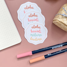 Load image into Gallery viewer, Hawaiian Values - Medium Sticker