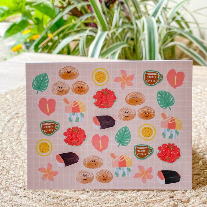 Island Flavors Greeting Card