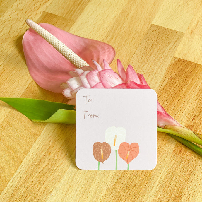 Any Occasion Anthurium Gift Tags (Set of 5)