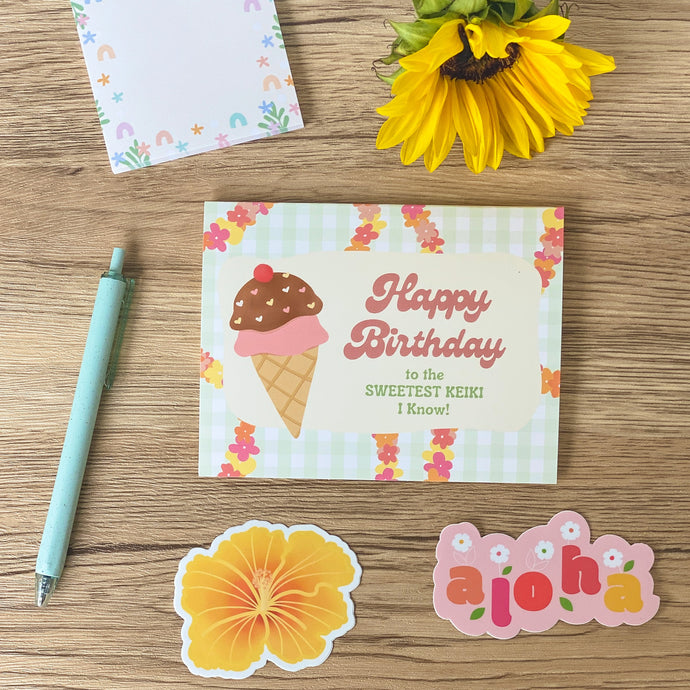 Happy Birthday to the Sweetest Keiki - Greeting Card