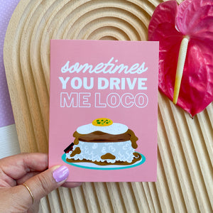 Loco Moco Love - Greeting Card