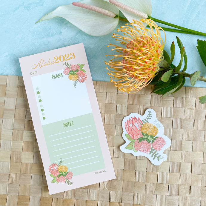 Aloha 2023 Memo Pad 3.8” x 7.8”