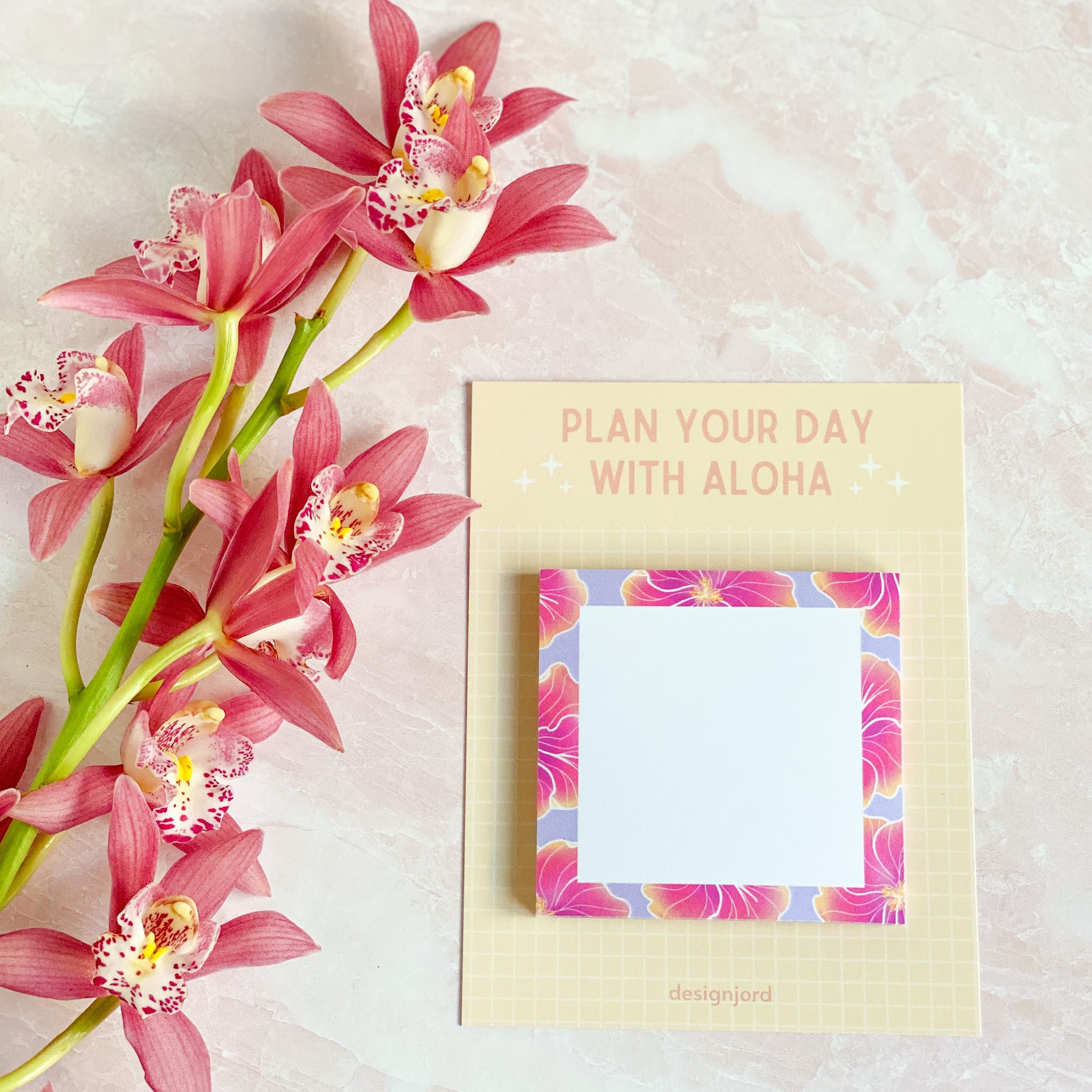 Sunset Hibiscus - Sticky Note in – Design Jord