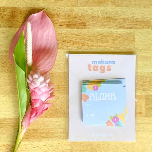 Blue Aloha Gift Tag (Set of 5)