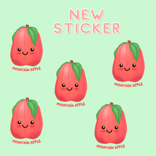 Load image into Gallery viewer, Happy Mountain Apple - Medium Clear Sticker