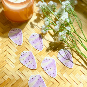 Purple Pūpū (Shell) Clear Mini Sticker