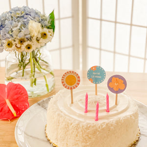 Birthday Cupcake Toppers - Set of 6
