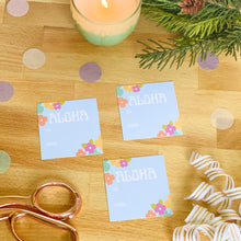 Load image into Gallery viewer, Blue Aloha Gift Tag (Set of 5)