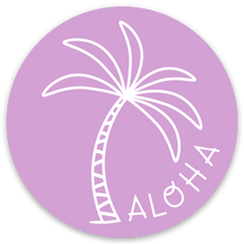 Load image into Gallery viewer, Purple Palm - Medium Aloha Sticker