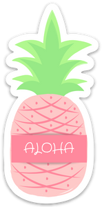Aloha Pineapple Sticker - Medium