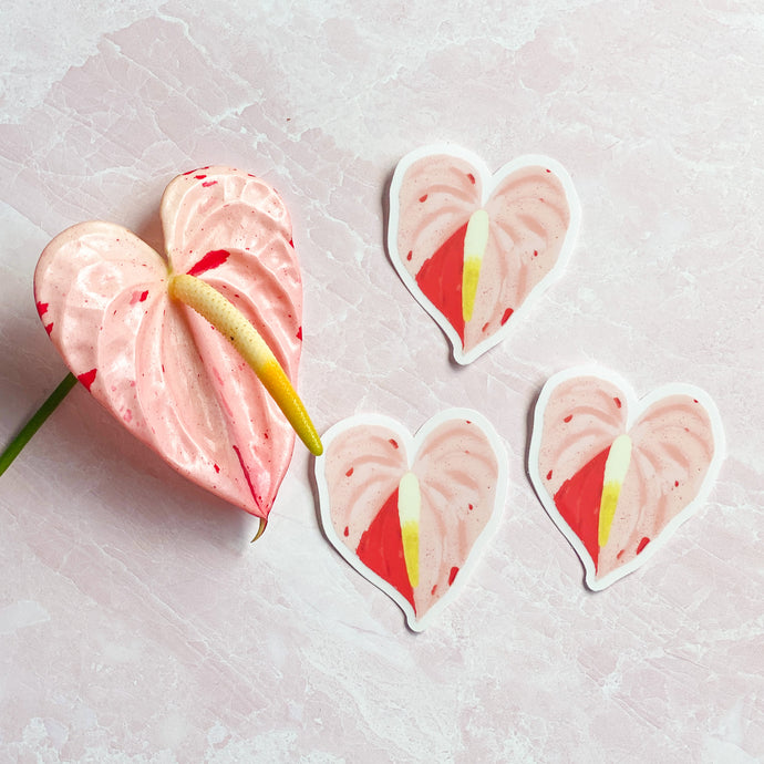 Shibori Anthurium - Sticker