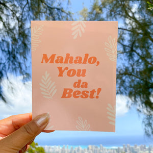 Mahalo, You da Best! - Set of 5 Cards