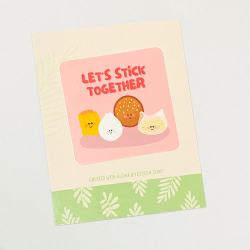 Let’s Stick Together dim sum - Sticker