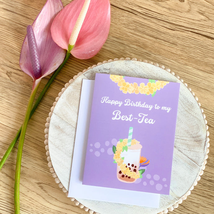 Best-Tea Birthday - Greeting Card