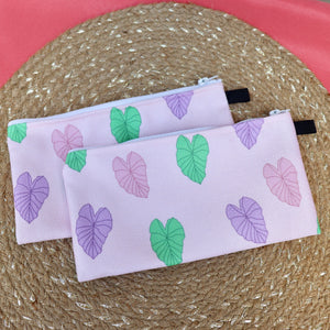 Kalo Leaves - Fabric Pouch